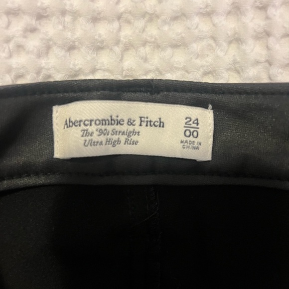 Abercrombie & Fitch Black Straight Leg Pants - Picture 6 of 6